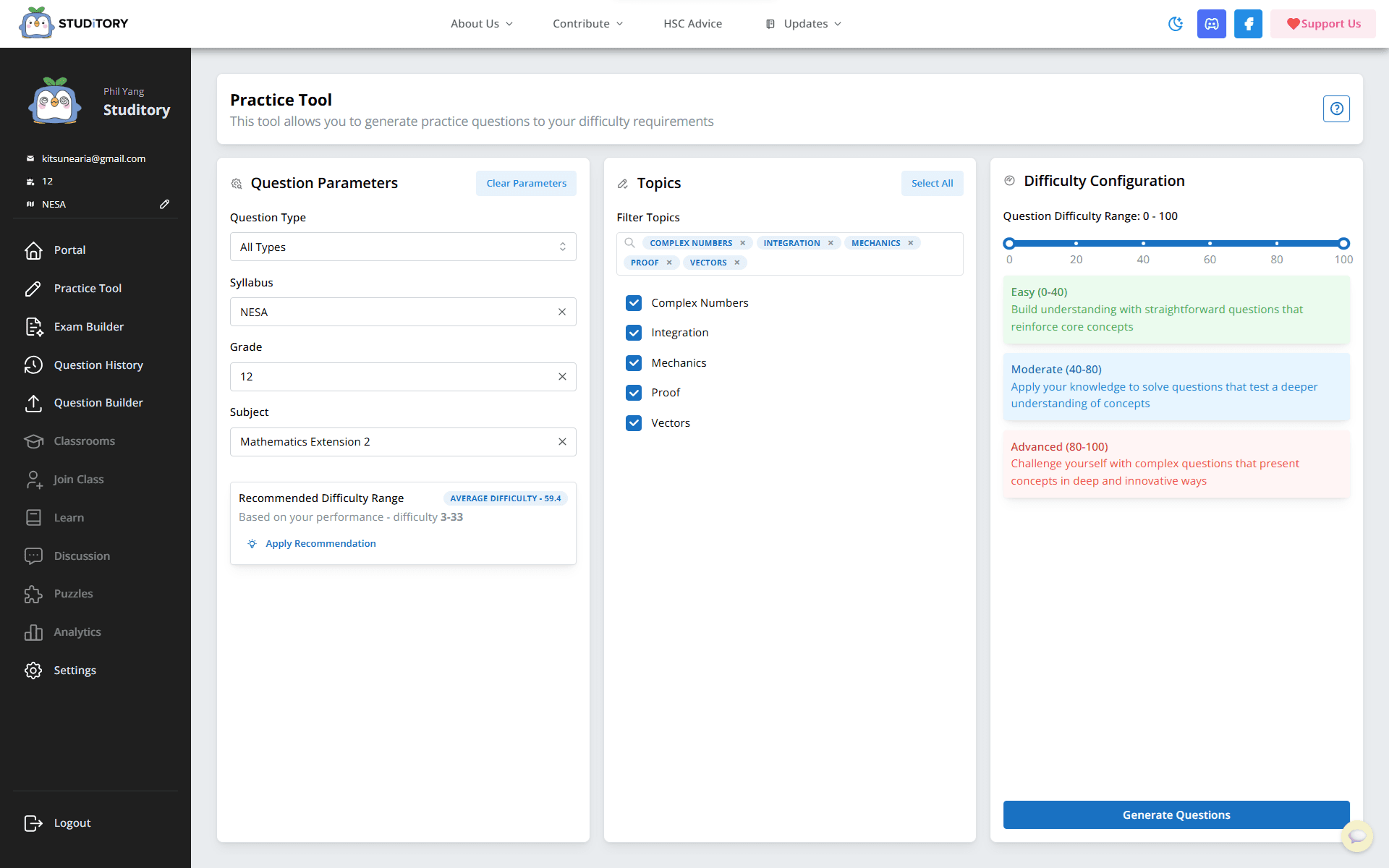 AI/ML Tailored Questions